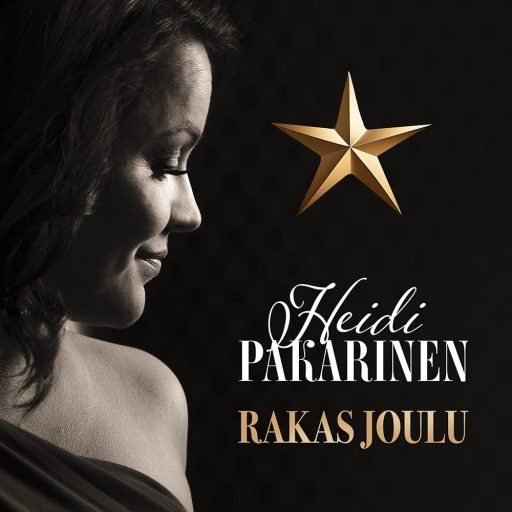Heidi Pakarisen Rakas joulu -singlen kannessa on lämminhenkinen profiilikuva ja kultainen tähti.