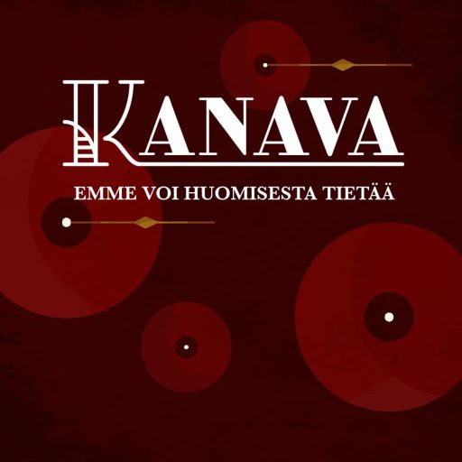 Kanavan singlen kansi on punaruskea ja siinä lukee valkoisella Kanava.