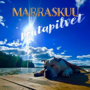 Marraskuu Poutapilvet Cds24media Marraskuu, single Poutapilvet, kuvassa koira laiturilla.